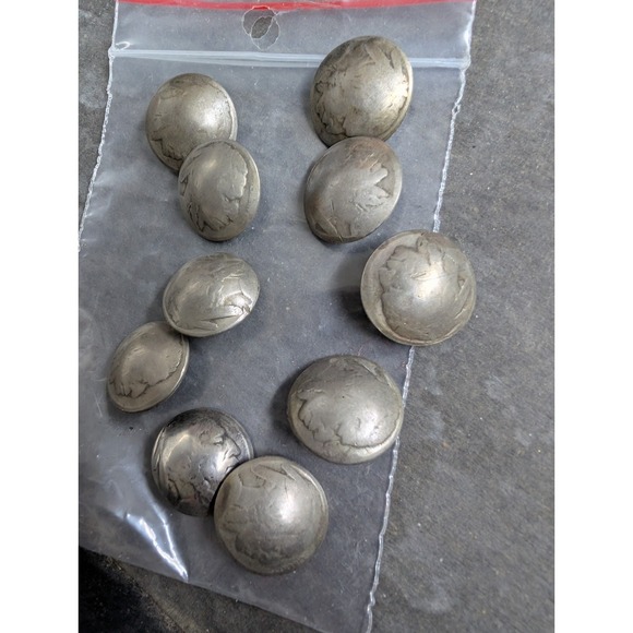 Jewelry - Buttons, vintage Indian head nickle buttons Lot Of 10